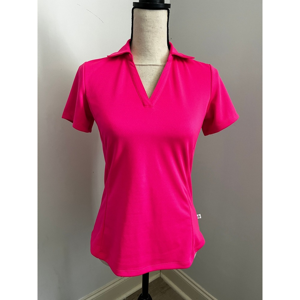 Lady Hagen Hot Pink Golf Polo Shirt XS Tennis Prep Country Club Pickleball Sport